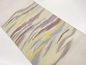 綴れ変わり霞模様織出し袋帯